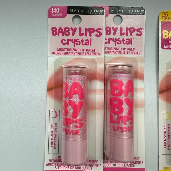 8 pc Maybelline Baby Lips Lip Balm - Pink and Blue Variety - Picture 5 of 6